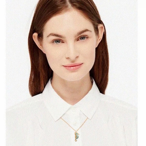 KATE SPADE • Paradise Found Seahorse Necklace - Picture 2 of 5